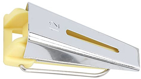 Schrägbandformer, Schrägband zum Nähen von Stoff, Nähen, Quilten, Schrägbandformer, Nähen, Quilten, Werkzeuge, 5 Größen zur Auswahl, 6 mm, 9 mm, 12 mm, 18 mm, 25 mm (12mm yellow)