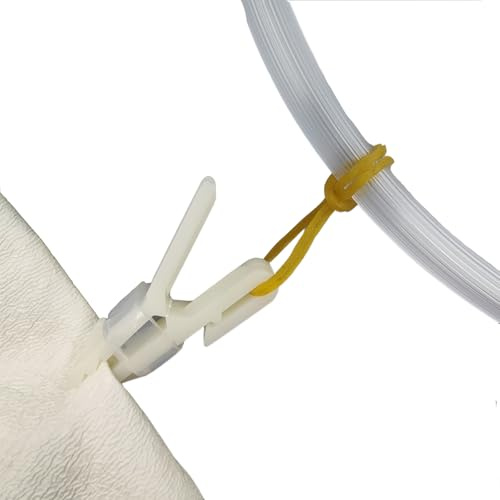 Catheter Stabilization Device Cloth Pegs Clamp Catheter Fixing Holder Clamps Tube Fastening Clips Clothespin Hose Fixation Accessories Supplies 5Pcs