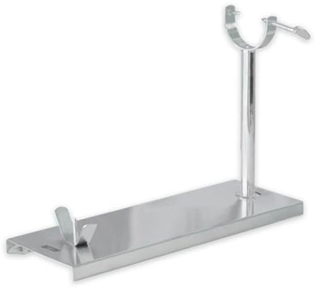 ASGRADO Jamonero Acero Inoxidable.con Base Antideslizante – Soporte para Jamón Profesional,Regalo Cuchillo Jamonero y Chaira Afiladora, Ideal para Cortar Jamón Serrano o Ibérico.
