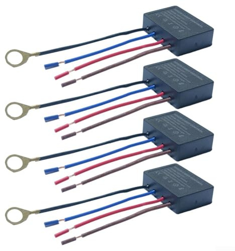 Bulevisiter 4-Wege-Touch-Sensor-Dimmschalter für Tischlampen, Stehlampen und Wandlampen mit 3-stufiger Helligkeitsregelung und für einfache Installation (3A)