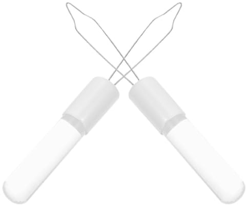 Beavorty 2pcs Clothing Fastener and Zipper Puller Tool Button Assist Tool Portable Button Hooks for Seniors Ergonomic Design Acrylic Material Dressing Aid for Elderly Garments