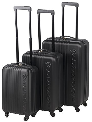 Dunlop Travel Laptop Rollkoffer, 120 Liter, Schwarz