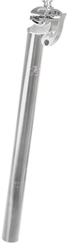 M-WAVE 252195 Tija de sillín de Bicicleta, Unisex, Plata, 27.2 mm