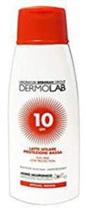 DERMOLAB LATTE SOLARE PROTEZIONE BASSA SPF 10 WP CON ACIDO IALURONICO 200 ML