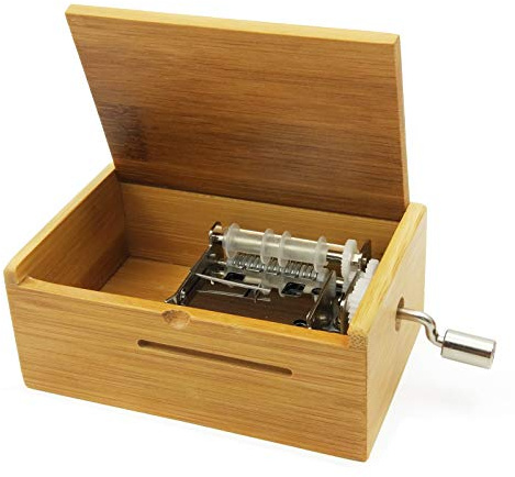 Wingostore Music Box Movement 15 Note Make You Own Song with Tool Kit (with Bamboo Box)