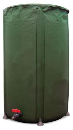 GROWMANIA Depósito Plegable de Agua de litros - Bidón con Salida para Riego Automático - Almacenamiento de Agua Portátil - Tanque Sin PVC (Depósito 250L)