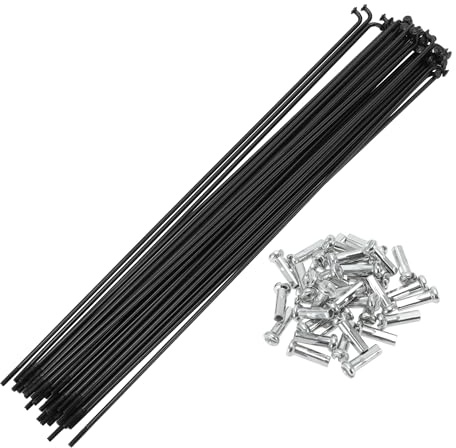 Motoforti Raggi Universali per Bicicletta, Raggi per Ruota di Bicicletta, Acciaio al Carbonio 14G, 1 Set