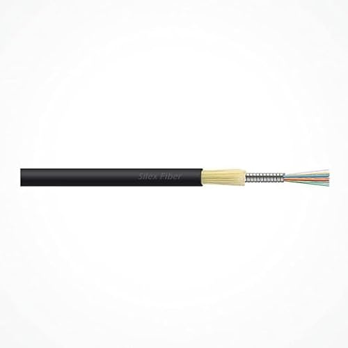 Silex | Cable de Fibra Óptica Armado KST1 Miniflextower 2FO LSZH Flexible | Protección Metálica para Redes FTTH y Telecomunicaciones Profesionales Interior/Exterior | Cod.: 7025071| 200 Metros