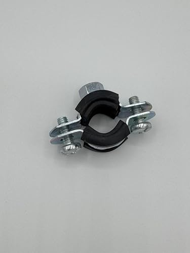50x Rohrschelle zweiteilig M8 Gewinde Schlauchschelle Schraubrohrschelle Gelenkrohrschelle (20-23mm)