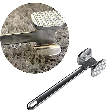 Zerodeko Professional Meat Press Tool Steak Hammer Alloy Tenderiser Hammer for Beef Chicken Kitchen Tenderizers Meat Tenderiser