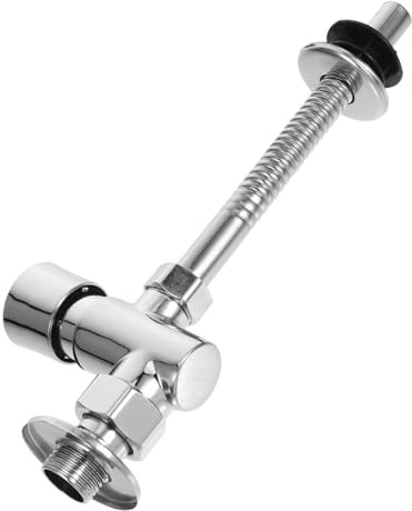 LIFKOME Automatic Urinal Flush Valve Manual Delay Sturdy Replacement for Toilet Flush Button Head