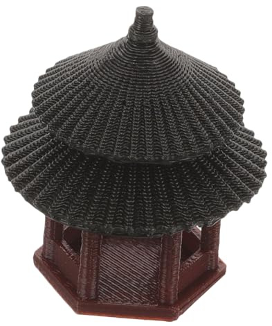 HEMOTON Adorno de Pabellón para Pecera Decoración de Paisaje Miniatura Accesorio para y Jardín para Bonsáis y Micro