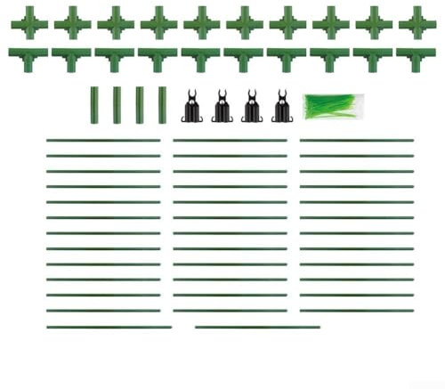Enrejado de jardín personalizable para plantas trepadoras con red de protección para tu jardín