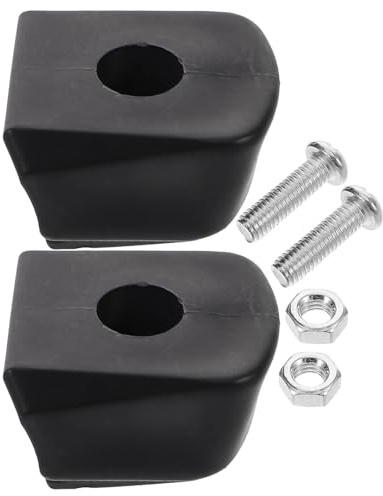YARNOW Pastillas de Freno para Patines Quad de Goma Antideslizante, 2 Piezas Negras, Repuesto para Bloqueo Seguro, Compatible Patines en Línea Ruedas, Accesorio para Patinaje Deportivo