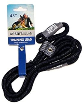 Cesar Millan Glidkoppel | Hundkoppel | I träningskoppel (Small/Medium, svart)