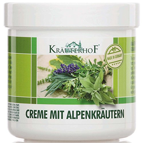 Kräuterhof 5er Vorteilspack Creme mit Alpenkräutern, 5 Dosen a 250ml