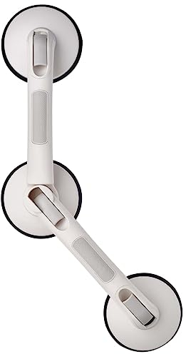 RIDDER Assistent A0256001 Winkel-Sauggriff mit 3 Saugern Premium ca. 60 cm weiß