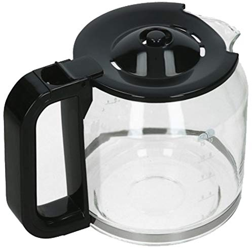 SPARES2GO Glass Jug for De'Longhi ICM15210 ICM15210.1 Filter Coffee Machine (10 Cup)