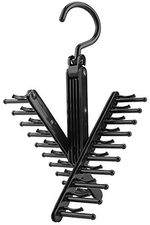 Porte-Cravates, Réglables Croix X Cravate Rack Ceintures Foulards Crochet Hanger Titulaire Organisateur Tenez jusqu'à 20 Cravates ou Ceintures