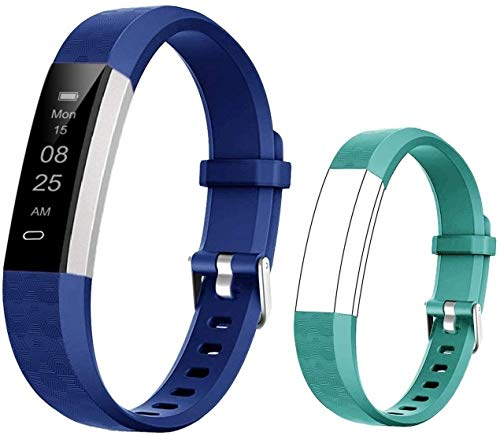 BIGGERFIVE Reloj de Seguimiento de Actividad para niños, niños, niñas, Adolescentes podómetro, Monitor de Actividad, Monitor de sueño, Contador de calorías, Despertador vibratorio, Impermeable IP67,