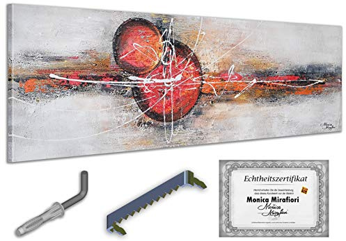 Monica Mirafiori I Gemälde Dominant I 150x50cm | Gemälde Handgemalt | Acrylgemälde | Sehr Großes Acrylbild I Moderne Kunst I Kunstbilder