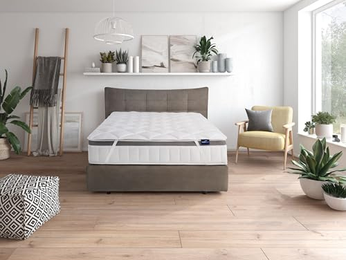 Traumnacht Komfort atmungsaktive Matratzenauflage 70x140 cm, Topper, Schoner für Matratzen bis 30 cm Höhe, Öko-Tex zertifiziert, Allergiker geeignet, produziert nach deutschem Qualitätsstandard