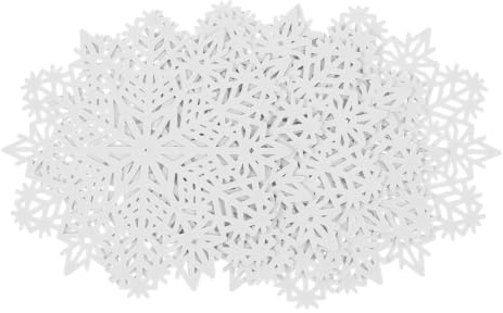 Dekorative Schneeflocke Tischsets 10cm Hitzebeständige Untersetzer Set Von 6 Für