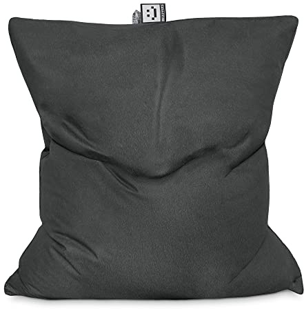 Happers Riesiger Sitzsack, groß, XXL, Naylim, matt, Grau, mit Füllung