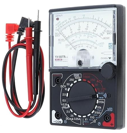 Analog Multimeter Ohm Volt DC Current AC/DC Voltage Poratble Tester Meter with Test Probe