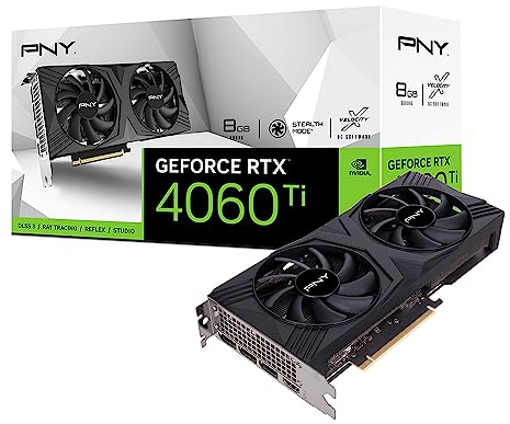 PNY Carte Graphique GEFORCE RTX™ 4060 Ti 8GB Verto Dual Fan Edition DLSS 3