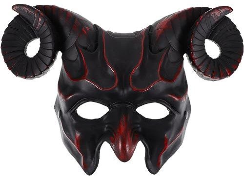 TOYANDONA Kostümmaske Ziegen-cosplay-requisiten Dämonenmaske Halloween-partymaske Urlaubsparty-maske Neuheit Halloween-maske Maske Für Halloween Ziegenmaske Plastik Zubehör Abschlussball 3d