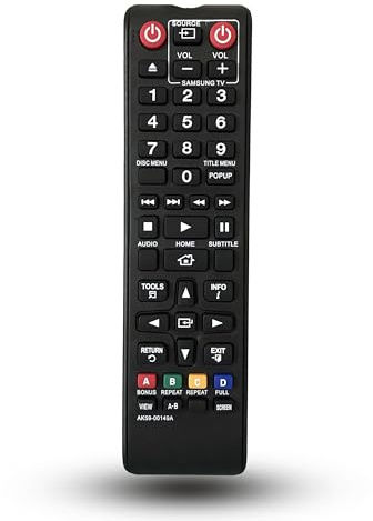 Télécommande universelle de rechange pour lecteur Blu-Ray DVD Samsung BD-J5900 BD-JM57 BD-JM57C BD-JM51 BD-HM51 BD-FM51 BD-FM57C BD-J5700 BD-J5700/ZA BD-J5100 BD-F5100