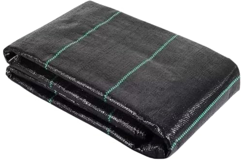 GARDENIX Weed Control Fabric Extra Strong 70 g/m² (0.6 m x 5 m) Ground Fabric Garden Fleece Against Weeds Black