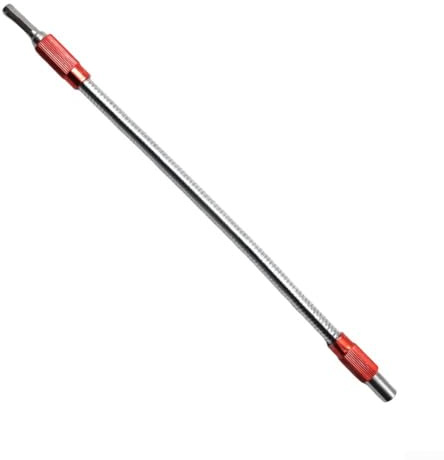 Flexible Drill Bit Extension, Metal Screwdriver Extension, Long Drill Bit for Small Spaces (red)