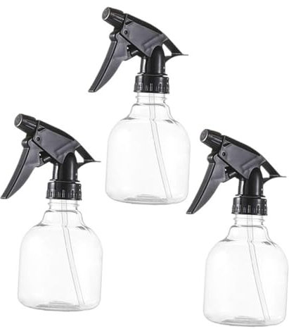 WOONEKY 3pcs Reusable Spray Bottles for Hair Salon Garden Kitchen Mist Spray Bottle