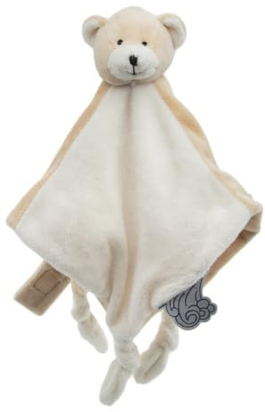 Cute Since 1999 Baby Schnuffeltuch & Kuscheltier ab 0 Monate - Schmusetuch für Junge & Mädchen - Sachen & Geschenk für Neugeborene - Tier Kuscheltuch & Schnüffeltücher - 30 x 30 cm (Bär)