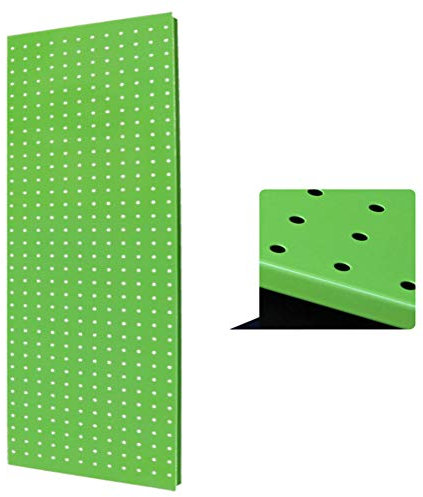 Panneau perforé en métal pour garage, panneau perforé mural et étagère organisateur d'outils pour maison, bureau, abri de jardin, garage, atelier, système de rangement à faire soi-même, 88 x 30 cm,