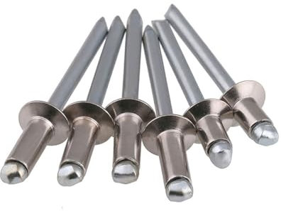 M3 M3.2 M4 M5 304 Stainless Steel Blind Rivet Countersunk Head Pull Rivet Decoration Nail Socket Nail Fat Head Aluminum Pull(M3.2 (50PCS),16mm)