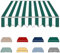 YCBTPS Tissu De Remplacement pour Auvent 4x3.0m, Tissu De Rechange pour Store Banne pour Patio, Toile De Store Banne Rétractable pour Porte-fenêtre(Green-White,4x3.0m(13x10ft))