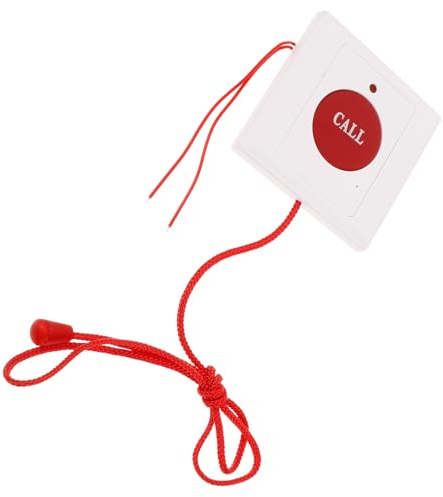 Garneck Pulsante da Parete con Corda Sos per Anziani e Pazienti Allarme Rapido per Chiamata Aiuto Installazione Facile Senza Fili Dispositivo Sicurezza Personale