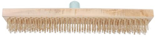 DIYEAH Brosse Métallique Fil Acier Cuivré pour Élimination Mousse et Désherbage Jardin Tête Pratique sans Manche pour Nettoyage Extérieur Intensif