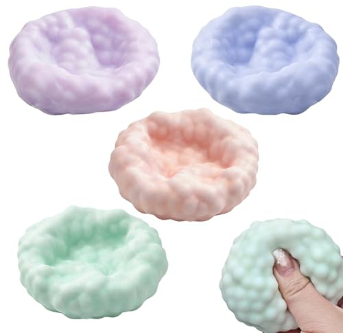 4 Pièces Squeeze Jouet,Balles Anti-Stress Raisin,Stress Relief Toy | Squeeze Toys,Squishy,Anti Stress Jouets,Jouet AntiStress,Squeezes Antistress Jouetss,SqueezeToys pour Adultes
