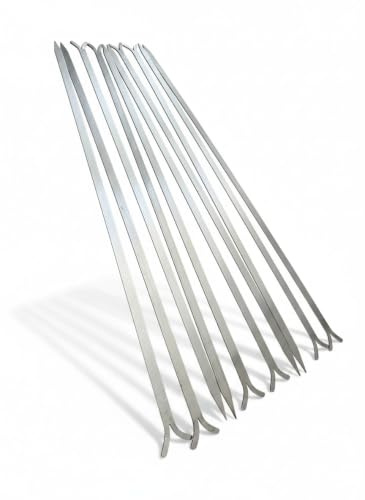 Spiedi in Acciaio Inox AISI 304 lunghi 64 cm per Carne Pesce Verdure (10)