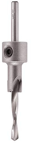 Trend Set Avvellanatori TCT 3/8 con punta HSS 3/16 | Per avvellanature pulite e precise nel legno: avvellanatore TCT 3/8 + punta elicoidale HSS lenta 3/16 (CB38-316TC)