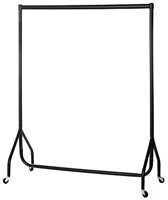 The Shopfitting Shop Heavy Duty Clothes Rail Garment Rail 4ft Long x 5ft High Metal Storage Hanging Rack