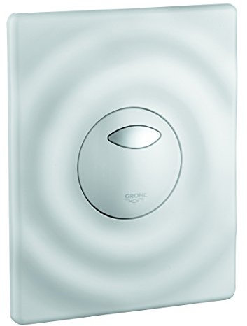 Grohe, Piastra di azionamento per cassette di risciacquo ad incasso Surf di ricambio, 156 x 197 mm, bianco, 42302SH0