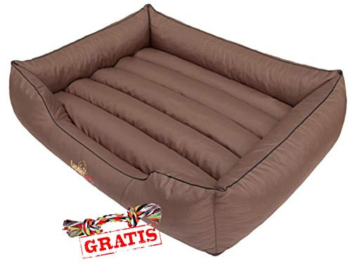 HobbyDog CORJBR4 + Spieltau gratis Comfort Hundebett Ruheplatz Hundematratze Hundematte Schlafplatz (4 Verschiedene Größen) (XXL (110 x 90 cm))