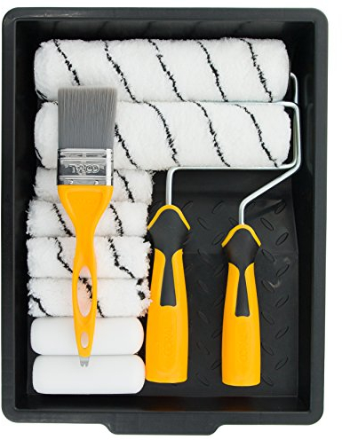 Coral 10501 Easy Coater Paint Kit with Headlock and Mini Roller Frame and Hybrid Brush 12 Piece Pack Set