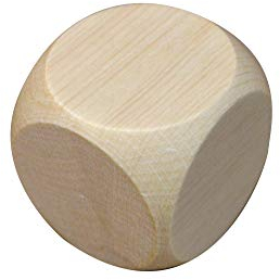 5x Würfel aus Holz mit einfachen Würfeln Würfelwürfel 30mm 3cm