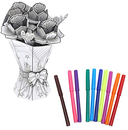 ibasenice Blumenpuzzle Graffiti-blumenmotiv Kinderspielzeug Für Junge Mädchen Blumenpuzzle Modellbausätze Fantasie Fördern